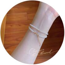 Natural mini pearl bracelet mini high quality adjustable baby beads elastic retro hanging pendant