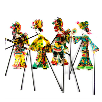 Leather Shadow Craft Gift Pendulum Dynamic Leather Shadow with Operation Rod Leather Shadow Play Chinese Characteristics for the Old Foreign Gift