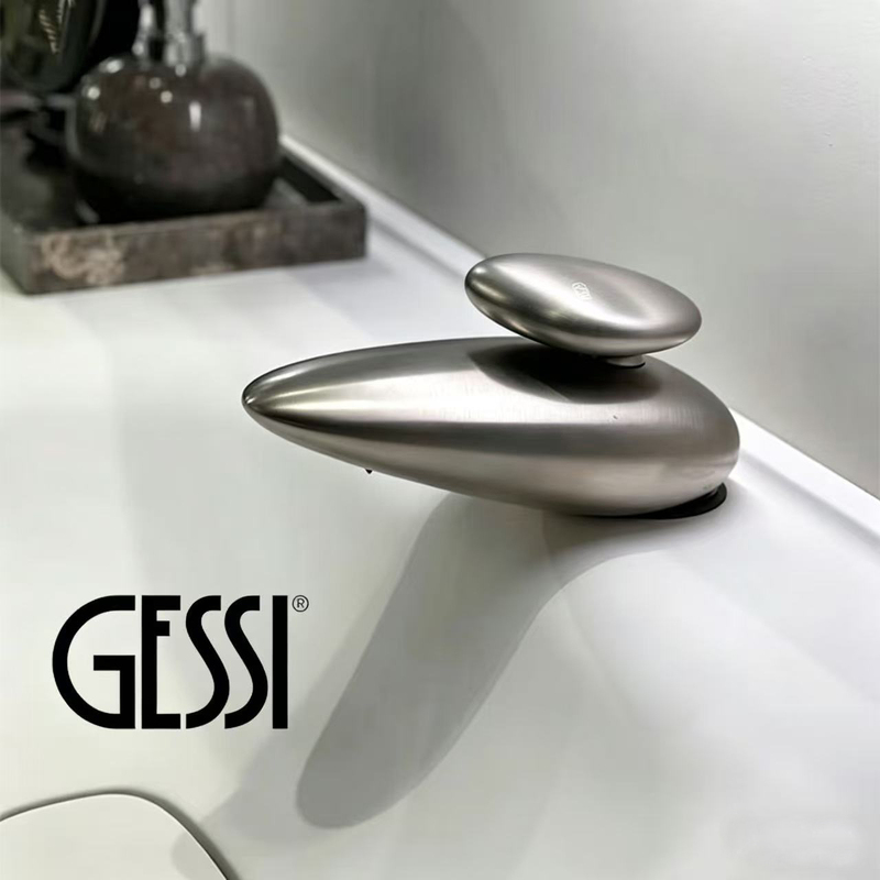 Gessi Italian Jieshi Same Model All-Copper Pebble Faucet Equilibrio Balance Washbasin Faucet Gessi Italian Jieshi Same Model All-Copper Pebble Faucet Equilibrio Balance Washbasin Faucet