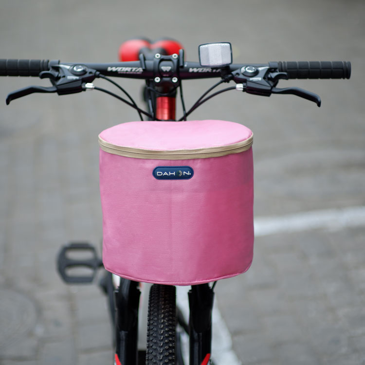 Mountain bike canvas short basket folding car waterproof basket electric car car car Lou bicycle front basket scooter