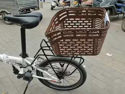 Bicycle basket Plastic car basket Large capacity mountain bike basket rear shelf bicycle basket Bicycle basket Pet basket