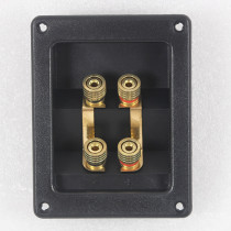 Special clearance four-digit speaker junction box terminal HiFi audio empty box ABS material wire box T3