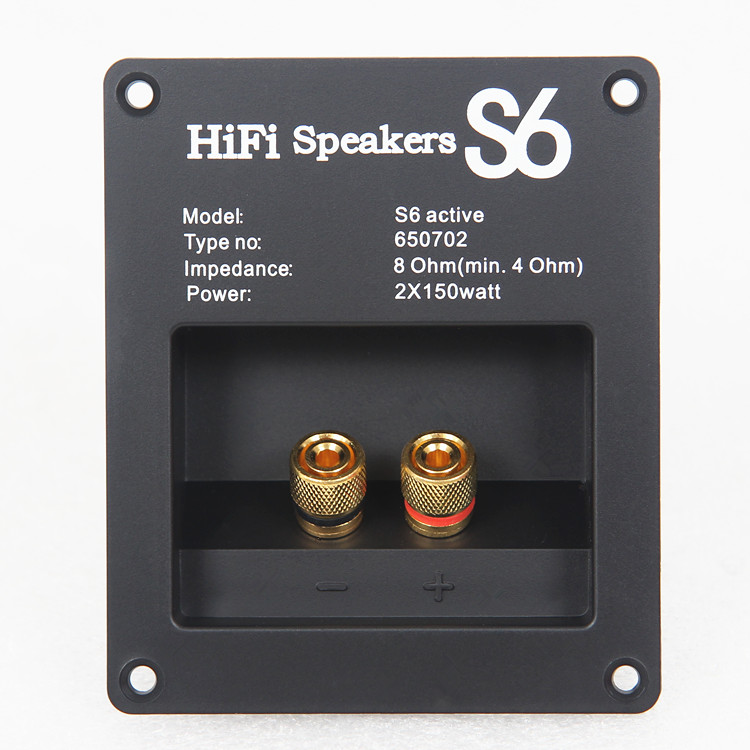 Home theater speaker junction box terminal audio two-position ABS material with word junction box DIY terminal terminal