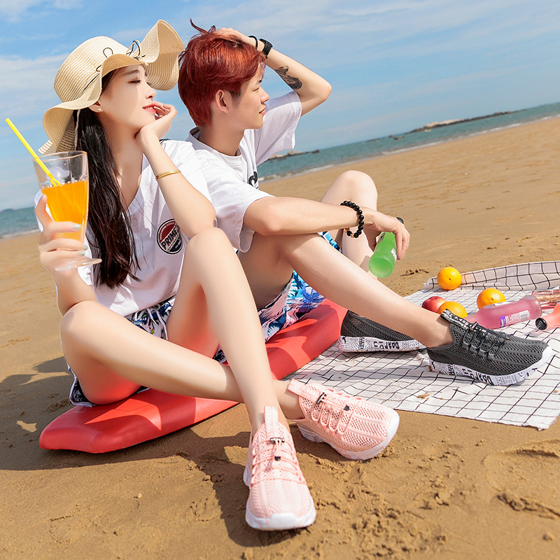 Outdoor men's and women's hiking shoes summer quick-drying shoes women wading breathable ultra-light non-slip shock absorption amphibious shoes