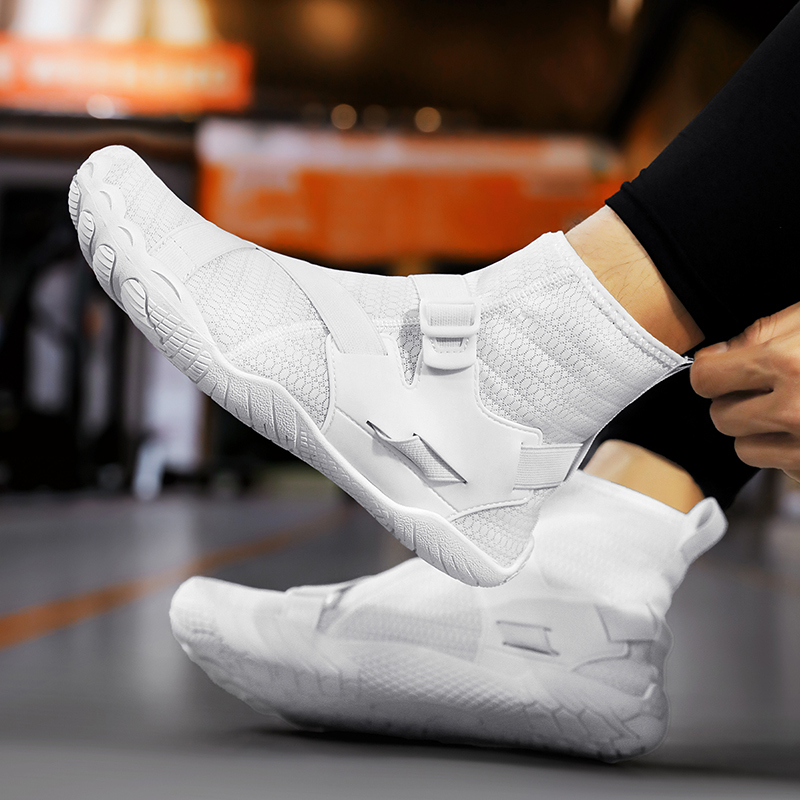 High-Waisted Socks Indoor Fitness Shoes Wide Last Barefoot Cross-Training Shoes Squat Deadlift Shoes Men's Spinning Shoes Men's