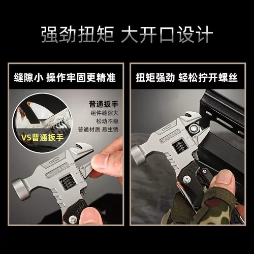 Дорожный складной гаечный ключ, плоскогубцы, универсальный портативный молоток