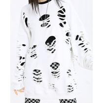 Race Little Lazy White American Street Jersey Woman Spring Autumn Cave Design Sensation with long sleeves blouses in the middle of a long sleeve blouse