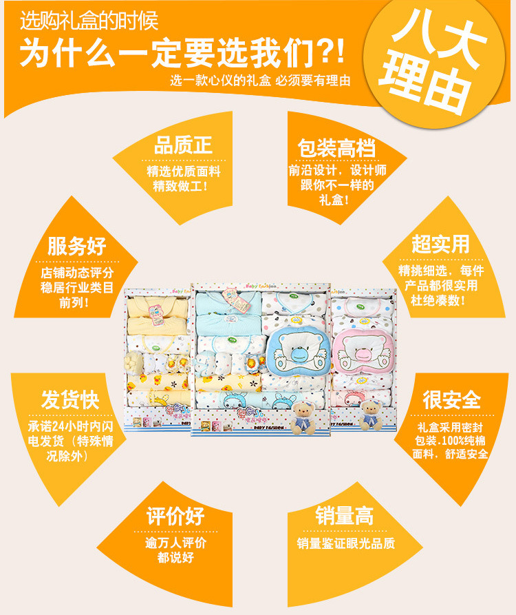 Quần áo sơ sinh Bộ quà tặng mùa thu và cotton cho bé 0-3 trăng tròn gói quà tặng cho mẹ và bé hộp quà tặng cho bé sơ sinh