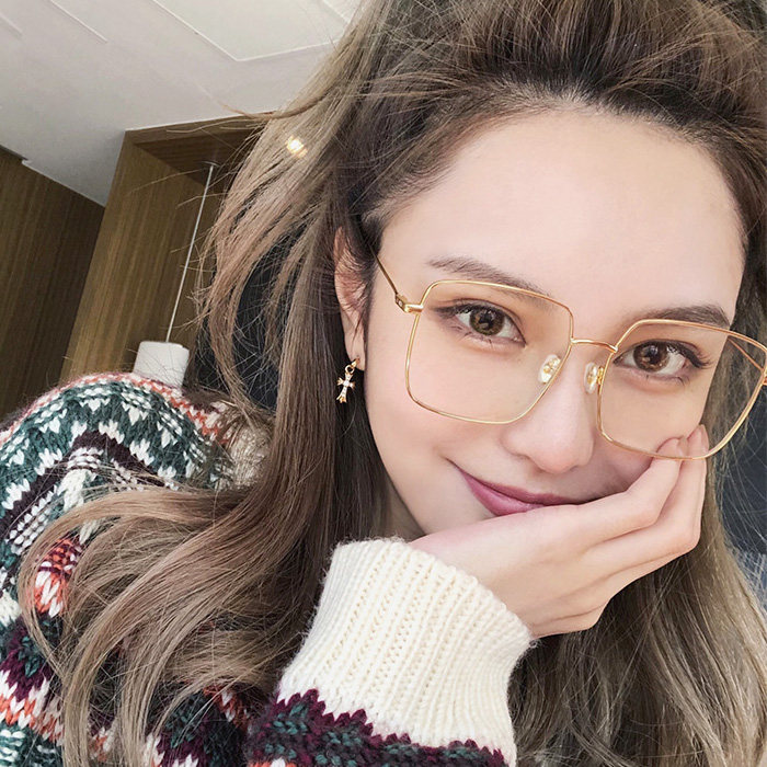 Anti-Blue Light Glasses Men And Women Flat Radiation Goggles Without Degrees Flat Bright Frame Vegan Students Eyeframes