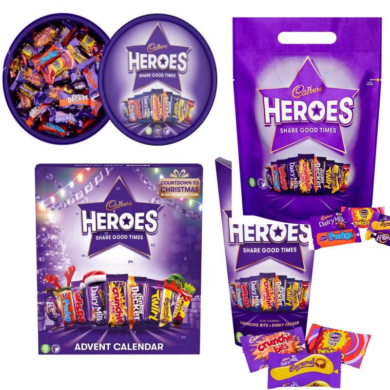 British Cadbury Heroes Chocolate Christmas Advent Chocolate Christmas