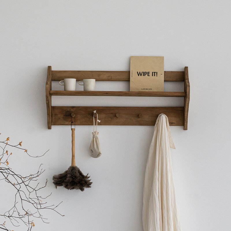Solid Wood Multifunctional Coat Rack Wall-Mounted Shelf Old Wood Hanger American-Style Home Decoration Wooden Wall Bracket Partition Shelf Solid Wood Multifunctional Coat Rack Wall-Mounted Shelf Old Wood Hanger American-Style Home Decoration Wooden Wall Bracket Partition Shelf