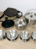 Дорожная коробочка для хранения из нержавеющей стали, посуда, съемное оборудование
