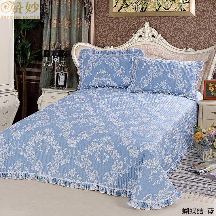 Bông ba mảnh bìa giường tatami là máy rửa bông quilting 1,8 Hàn Quốc Hàn Quốc lanh 1,8 m giường Four Seasons - Trải giường tấm trải giường