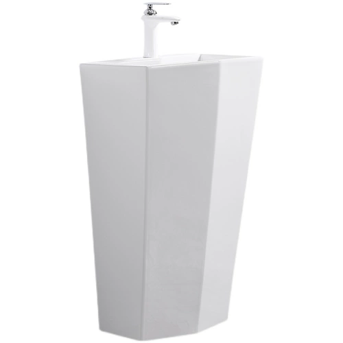 Likable Coined Pillar Basin Ceramic Balcony Band -Capered Квадратный в форме колонны -обработка