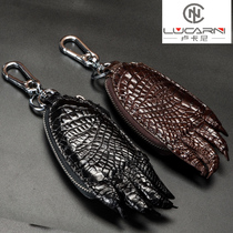 Avocado leather key bag Crocodile claw waist hanging car key bag genuine leather personality gift creative goods car lock spoon bag