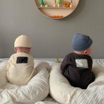 ins22 - autumn Korean baby comfortable thread long sleeve uniform men and women baby cotton home crawling clothes