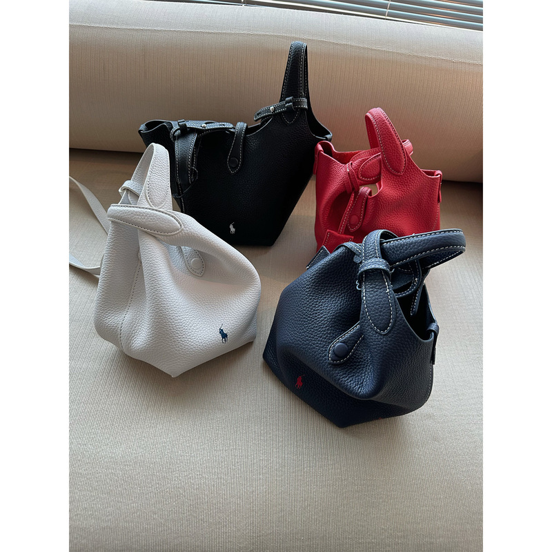Nanabynana【American Classic】 "Lafu" Vegetable Basket Leather Handbag Women's Crossbody Bucket Tote Bag