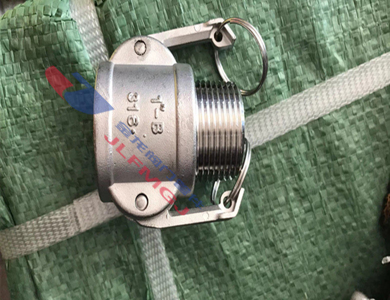 Punch drill 316 stainless steel quick connector B-type CD female head outer wire outer thread outer tooth DN15 20 Jinlong direct sales