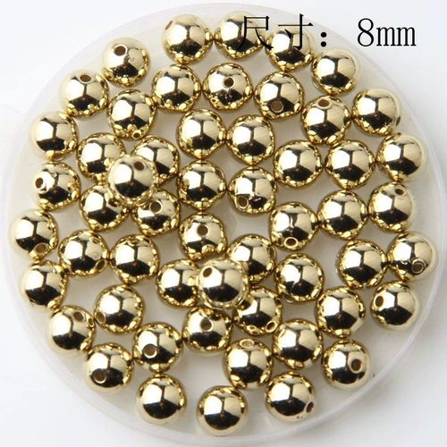 Браслет из бисера ручной работы, бусины, аксессуар, высококлассные аксессуары, золотое серебряное украшение-шарик, ожерелье