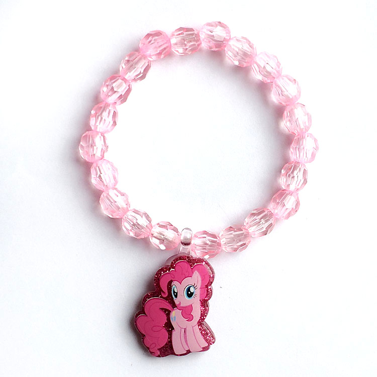 KT Cat Minnie Snow Love Aish Sufi Princess Phim hoạt hình Nữ Mặt dây chuyền trẻ em Vòng tay Baby Pony Bracelet - Vòng đeo tay Cuff đá thạch anh tóc vàng