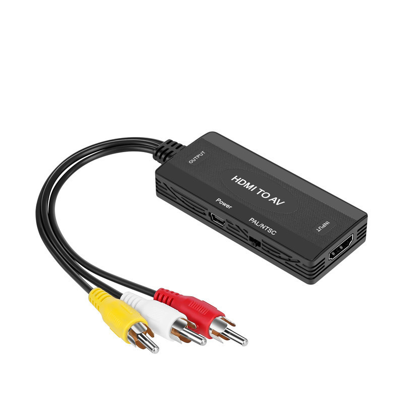 HDMI transfer AV converter HDMI TO AV onboard box to pick up TV HD film switching line support 1080P