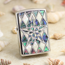 American zippo lighter Japanese armor double-sided shell five-star awn (silver gold black ice rose gold)
