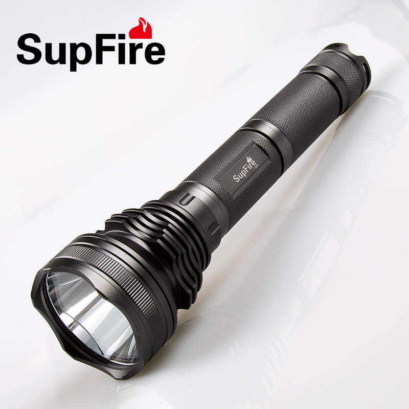 SupFire Shenhuo L3 strong light flashlight 26650 rechargeable T6 lamp beads 10W super bright long version outdoor long shot