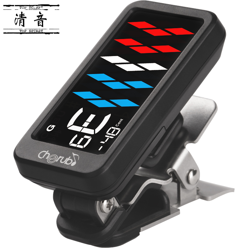 Cherub Little Angel WST-905 Bass Guitar Tuning Instrument LCD Screen Jukri Rile Clip School Sound