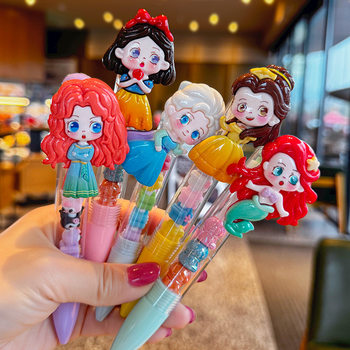 New internet celebrity cute and fun princess moe pieces chuanchuanle blue ballpoint pen cute student pen gift