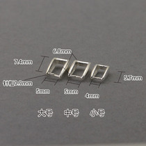 S925 silver pendant buttoned melon button head emerald jade instrumental crystal clip buckle necklace with male and female silver buckle accessories buckle