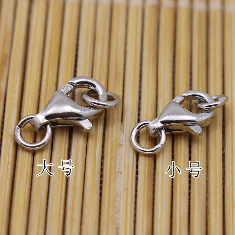 s925 Silver Lobster Clasp Bracelet clasp Necklace clasp DIY accessories Jewelry clasp Water drop clasp Sterling silver clasp Spring clasp