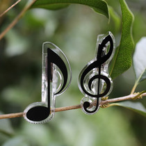 Taiwan mini note Crystal clip music clip small clip piano score clip music gift student prize