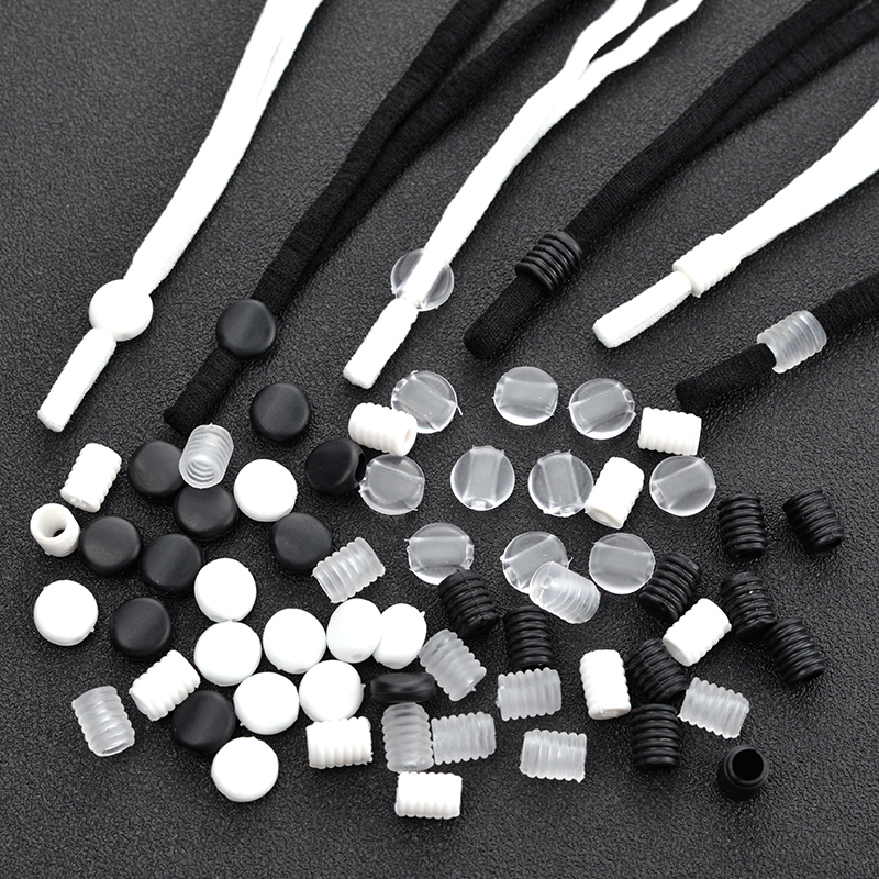 Mask belt adjustment buckle elastic buckle wearing rope buckle ear belt rope buckle non-slip buckle round flat mask rope anti-slip buckle