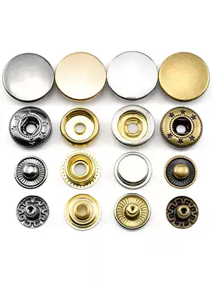 Snap button metal copper four-button down down jacket cotton coat coat button invisible mother button