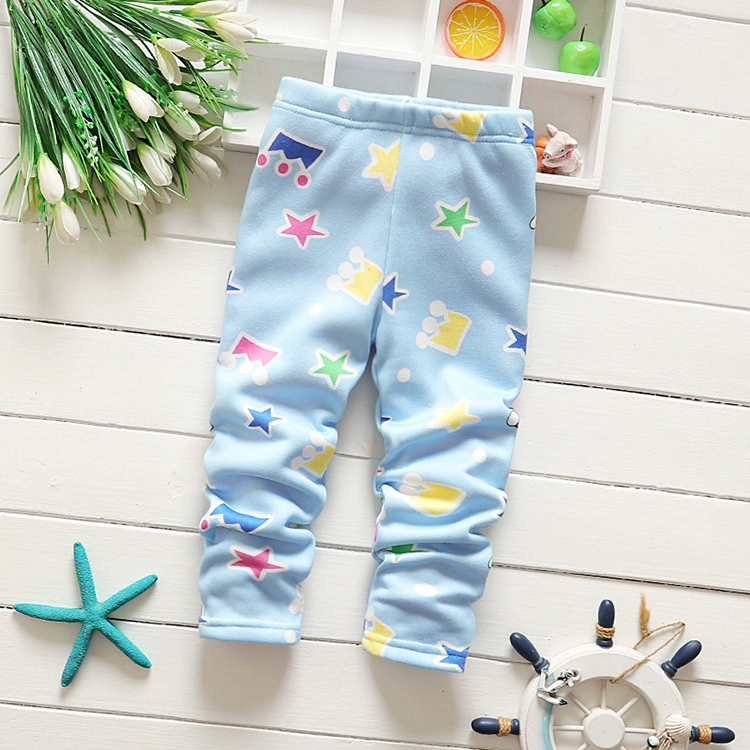 Quần áo trẻ em trẻ em mới cộng với quần legging nhung Cô gái mùa thu và mùa đông Quần trẻ em quần dài cho bé trai quần dài dày quần nỉ bé gái