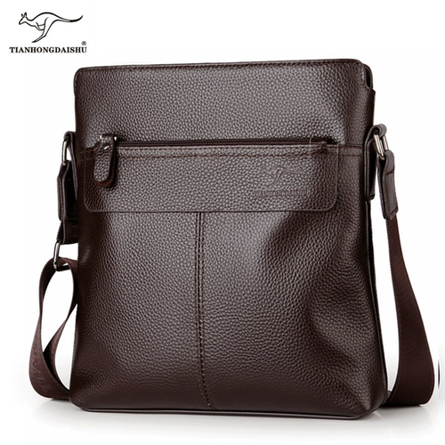 帅桐袋鼠 Вместительная и большая сумка через плечо, сумка на одно плечо, кожаный портативный рюкзак, из натуральной кожи, воловья кожа