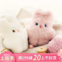 Livework Korea cute angel Rabbit bunny plush bag pendant ultra cute key buckle bag hanging decoration gift