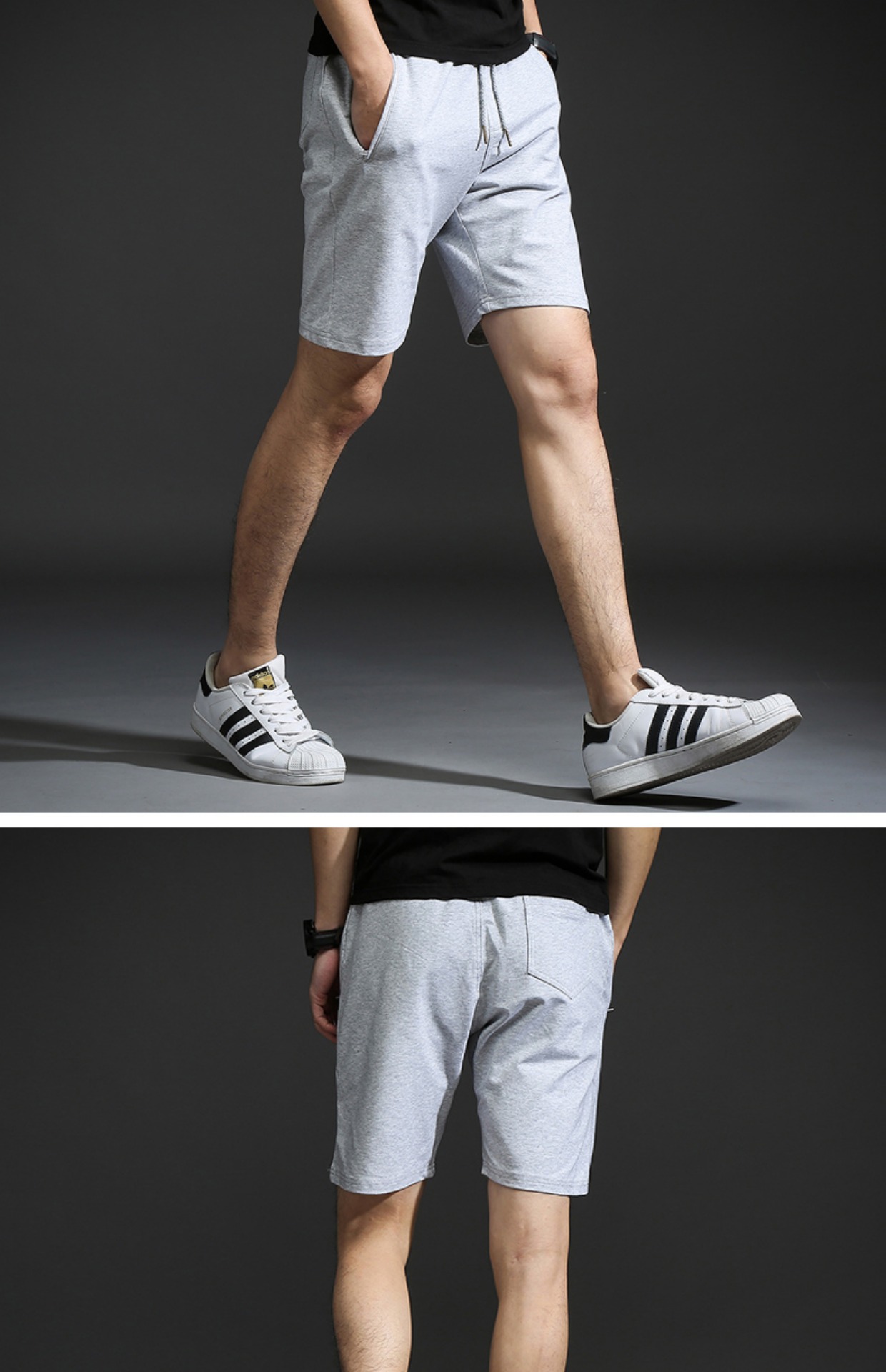 Quần short thể thao nam mùa hè quần short mùa hè năm điểm 5 Quần skinny đi biển Quần dài nam 2018 mới quần short jean nam