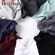 V-neck bottoming shirt men's pure cotton long-sleeved T-shirt underwear spring and autumn clothes 2024 new white T-shirt inner wear spring