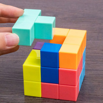 Magnetic Rubiks cube building blocks Block Soma cube Magnetic assembly building blocks Childrens puzzle intellectual brain toys