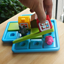 Little good egg Three little pigs board game Childrens spatial thinking logic training Puzzle toys Intellectual board game