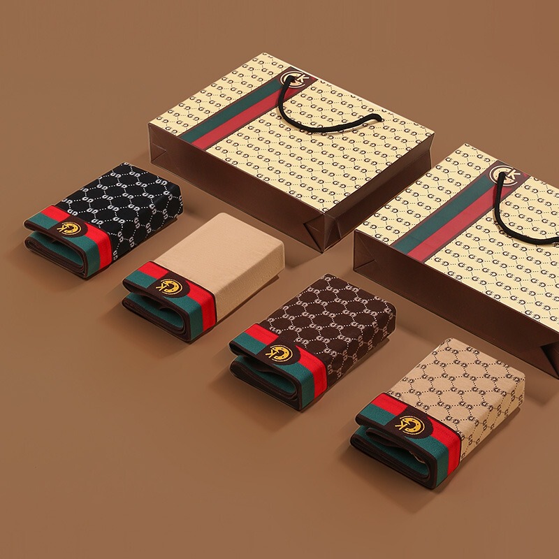 Victoria Gk Men's Underwear Pure Cotton Boxer Shorts Antibacterial Underwear Birthday Gift Gift Box for Boyfriend