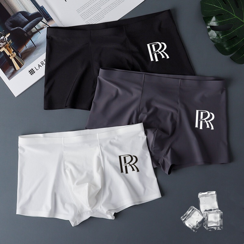 Victoria Summer Men's Underwear Ice Silk Seamless Thin Quick-Drying Antibacterial Sports Boxer Shorts Crck