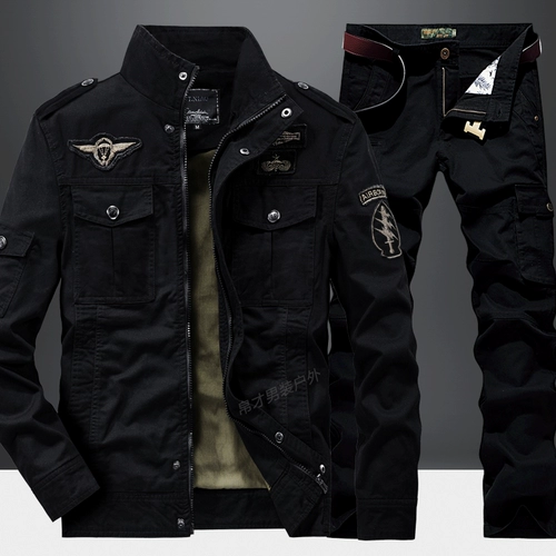 Осенний дорожный альпинистский хлопковый комбинезон для тренировок, износостойкий комплект