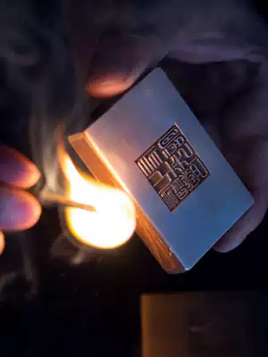 Original design White copper metal match box Purple sandalwood drawer firewood box Private brand Friendship light customization