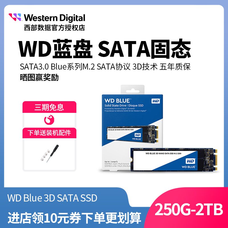 WD Western Digital Solid State Hard disc 250g 500g 1tb 2tbWesternm2ssd Blue disc SATA WDS250G2B0B WD