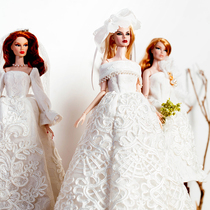 Fairy hey hey Barbie baby dress wedding dress accessories set supermodel FR baby small cloth can be worn new cost-effective