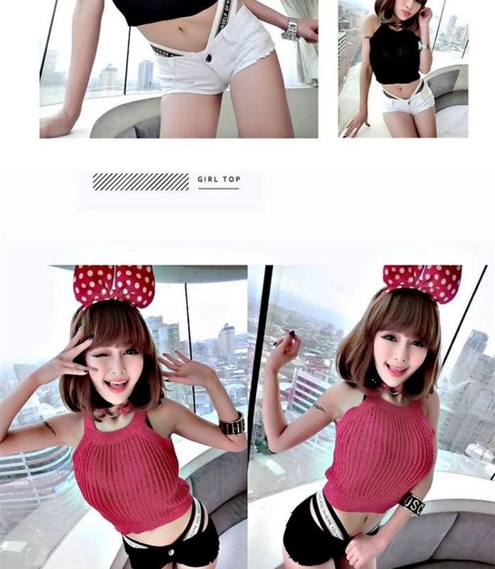 Mùa hè mới phiên bản Hàn Quốc của quần lửng thấp thể thao quần lửng họa tiết ruy băng rỗng khâu bó sát skinny gợi cảm nóng bỏng quần nữ thời trang nữ cao cấp