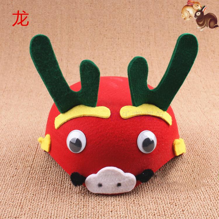 Phim hoạt hình động vật mũ trẻ em người lớn Liuyi biểu diễn COS đạo cụ cung cấp cha mẹ trẻ con thỏ thỏ gấu trúc lợn - Sản phẩm Đảng / Magic / Hiệu suất đồ hóa trang tóc giả