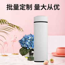 Thermos cup Batch student portable water cup large capacity stainless steel cup advertising gift custom logo lettering